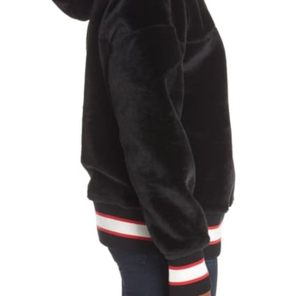 NWT UGG Kailani Black Sherpa Hoodie L - Picture 3 of 4